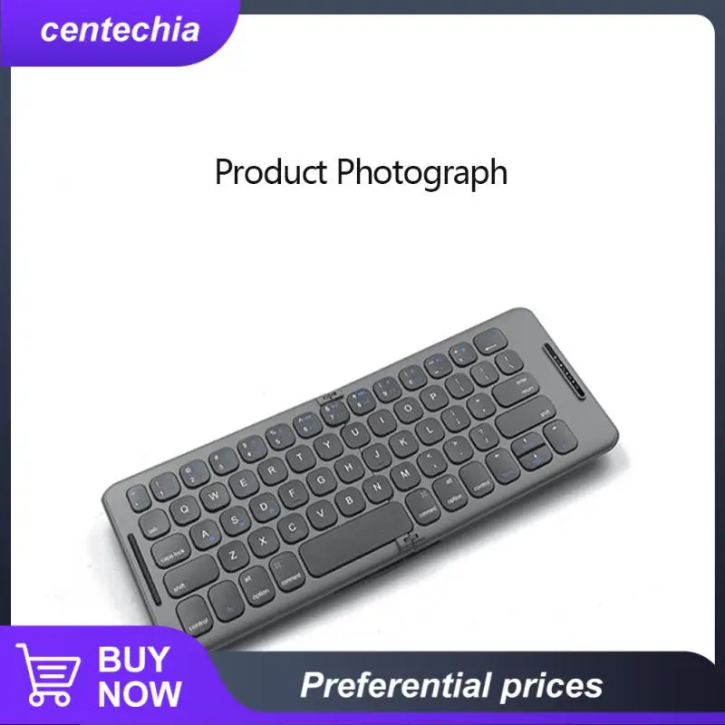 

Mini Keyboard Wireless Tablet Phone Foldable Touchpad Keypad Seamless Folding Wireless Keyboard B088 Black