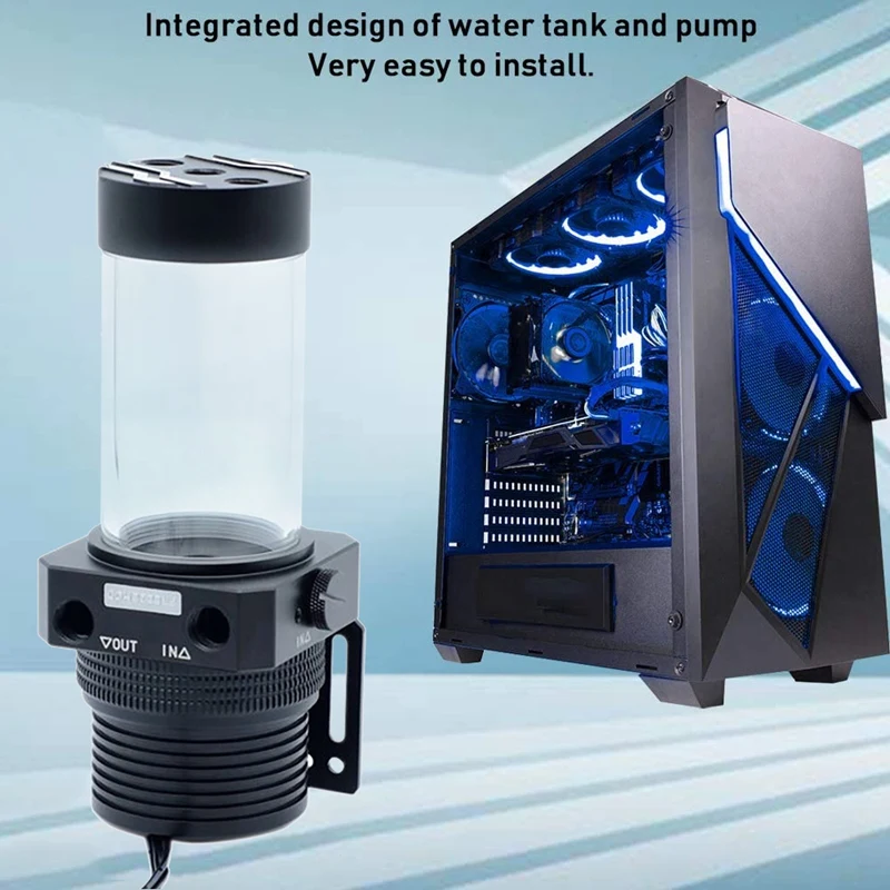 

FREEZE MOD Water Cooled Magnetic Levitation Pump Water Tank Integrated PUB-JTD5 PWM Intelligent Temperature Control