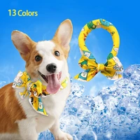 summer pet scarf cat dog cooling ice scarf pet ice towel ice cold towel heatstroke prevention ice belt pet supplies