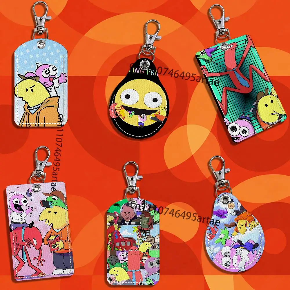 Фото Кожаный чехол для карт S-Smiling F-Friends с брелоком и кольцом для ключей, для транспортных карт №1