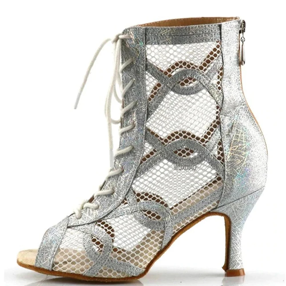 Demi-Season Boots Sneakers Woman High Heel For Women 2022 New  Latin Dance Shoes Salsa Rumba Samba Tango Breathable Shoes