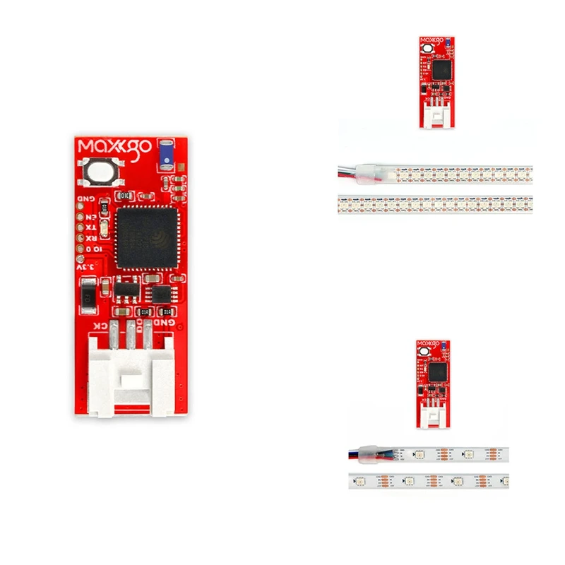 

MAXKGO NELF V1 ESK8 LED Strip Wifi Controller Compatible With VESC/FSESC/Focbox 18 Color Modes