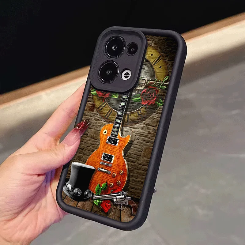 Фото Противоударный чехол для телефона Band G-Guns N R-Roses для Xiaomi Redmi Note 12 13 14 15 Pro Plus 12S 11S 10S 4G 11T 5G, силиконовый чехол №2