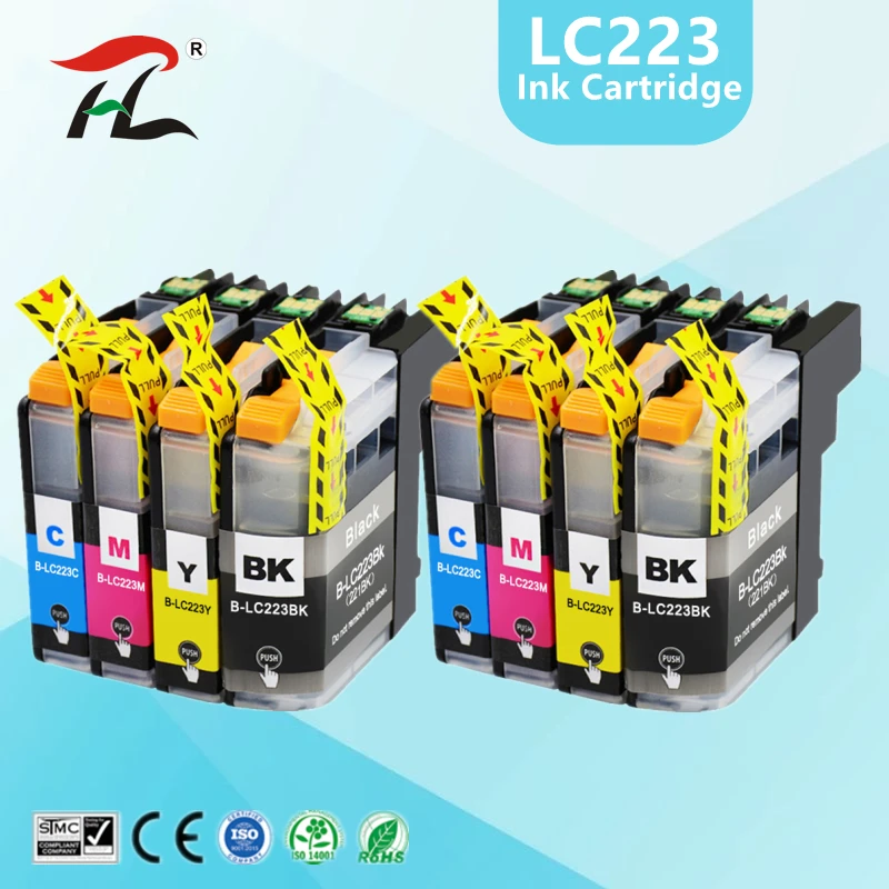 

LC223 LC221 Compatible Ink Cartridge For Brother LC 221 LC225 MFC-J4420DW J4620DW J4625DW J480DW J680DW J880DW Printer