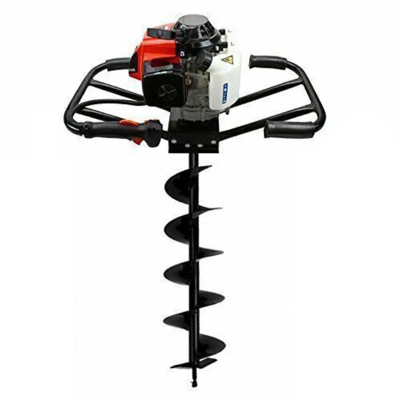 

AG63B Powerful 3HP 63CC Gasoline Earth Auger Powerful 2-Man Post Hole Digger Machine with 1pc 250mm Drill Bit
