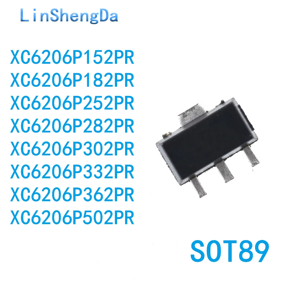 10 шт. XC6206P152PR P182 P252 P282 P302 P332 P362 P502PR SMT SOT89