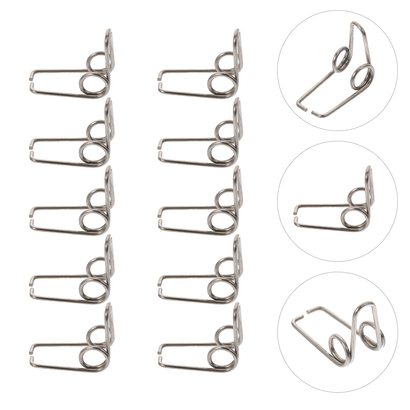

10 Pcs Knitting Accessories Water Key Spring Trumpet Watergate Replacements Fiitings Iron Drain Clique Springs Draining Tuba