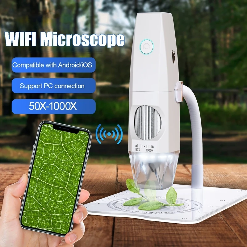 

50X-1000X Ultra-high-definition 2 Million Pixel Digital Wireless Wifi Electron Microscope for Jewelry Ancient Coins Calligraphy