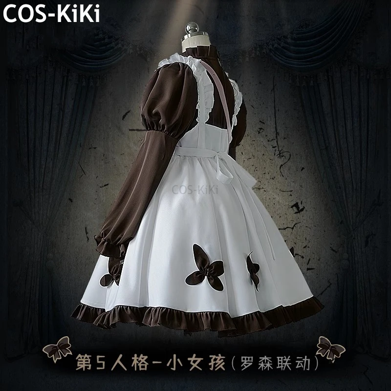 Костюм для косплея COS-KiKi с V-образным вырезом Алиса деросс костюм маленькой