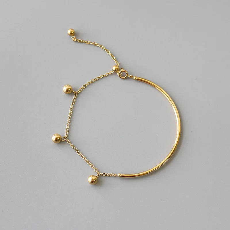 

Metal Ball Lucky Round Beads Bracelet Beads Are Adjusted To Be Plated with 18K Gold for Lasting Color Retention