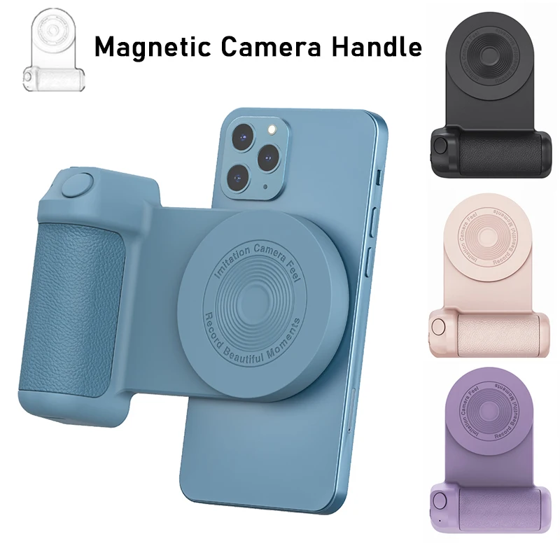 

Magnetic Camera Handle Photo Bracket Smart Bluetooth Mobile Phone Anti-shake Selfie Device Magsafe Desktop Wireless Charger