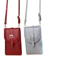 Mini Bag for Phone Crocodile Leather Small Clutches Shoulder Crossbody Bags for Women Handbag Colourful Telfar Bag Purse Flap