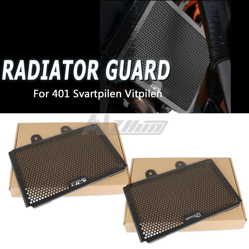 

For Husqvarna 401 Svartpilen Vitpilen Motorcycle Radiator Grille Guard Cover For 250 125 390 125 2018 2019 2020 2021 22