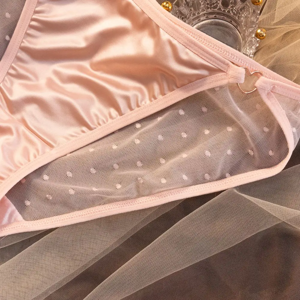 грязные трусики Okdeals женские трусики из хлопка и нейлона с кружевом в горошек | AliExpress