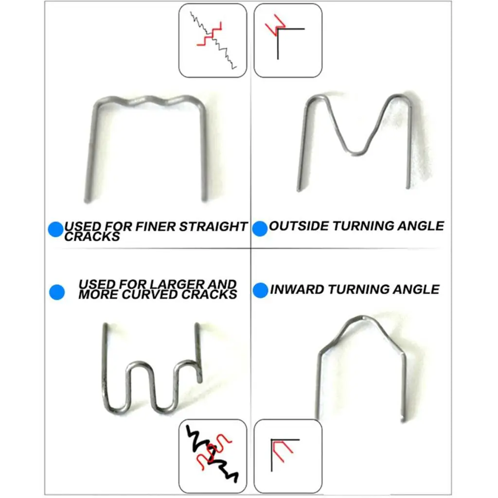 

3x 100pcs 0.8mm Welding Staples for Car Bumper Plastic Welding Repairing