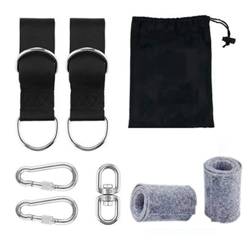 

5 Feet Tree Swing Suspension Kit,Can Hold 1000KG,With Tree Protector,Carabiner And Rotation,For Swings,Hammocks,Etc
