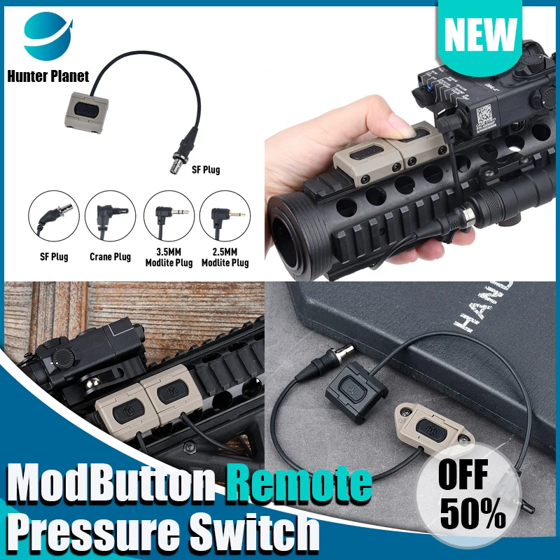 WADSN ModButton дистанционный переключатель давления для фонарика SF M300 M600 светильник