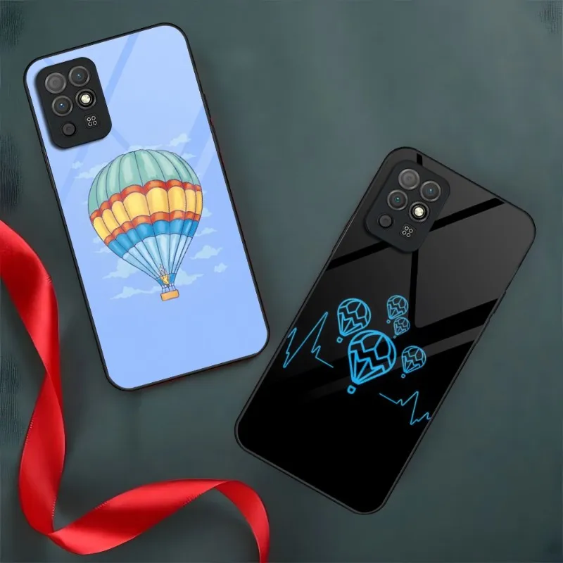 

Hot Air Balloon Phone Case For Huawei P10 P30 P9 P40 P50 P20 Y7 Y6 P Smart Honor 50 70 60 Toughened Glass