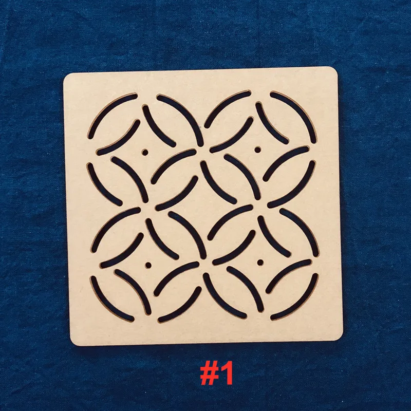 Classic Acrylic Sashiko Templates Stencil Drawing Template Embroidery Pattern |