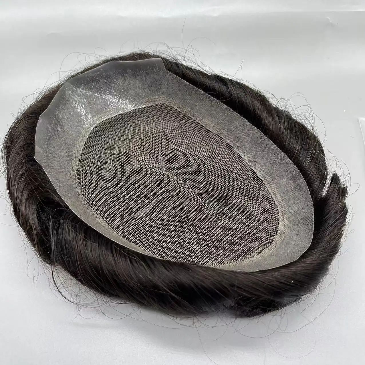 Распродажа-американский парик мужской дышащий кружевной из искусственной кожи