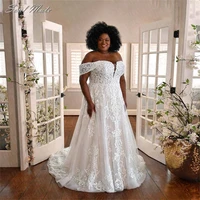 exquisite wedding dresses 2022 simple sweetheart tulle beach bridal gown applique off shoulder vestido de novia civil plus size