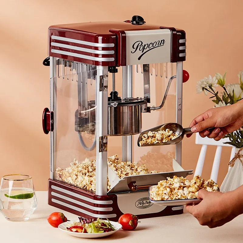 

Popcorn Machine Household Commercial Automatic Popcorn Machine Timed Warming Corn Machine