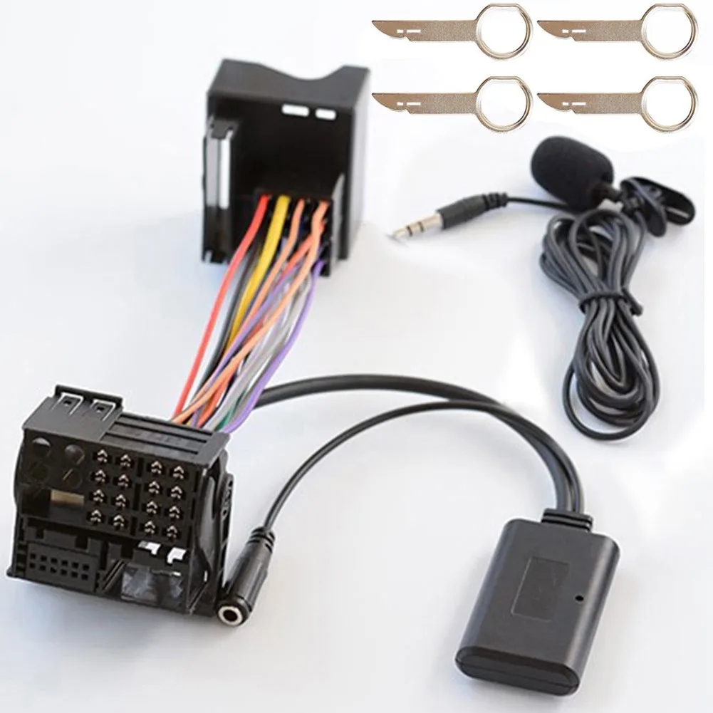 

Wireless Bluetooth Adapter Aux In Audio Cable Harness Adapter Music Receiver Module With Mic Handsfree For Ford Mondeoo Focus