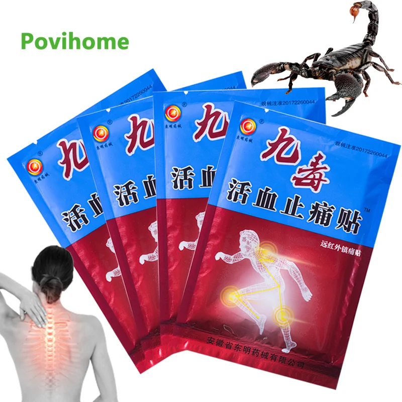 

8/24/32pcs Scorpion Venom Pain Relief Patch Medical Muscle Backache Patches Rheumatoid Arthritis Joint Painkiller Herbal Plaster