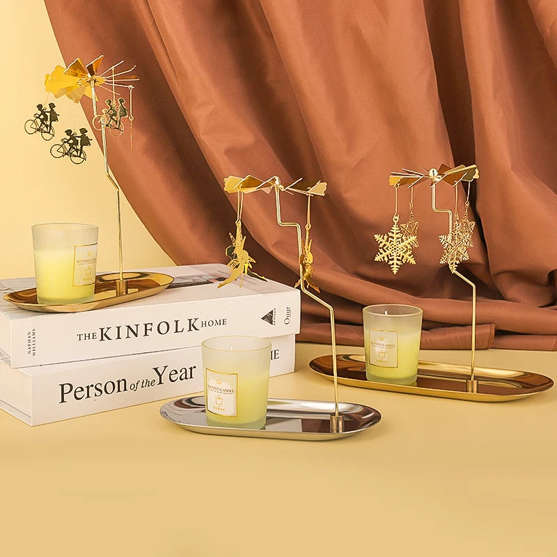 

Wedding Decoration Home Decoration Gift Rotating Lantern Lights Me Up and Warms You Candlestick Decorations Christmas