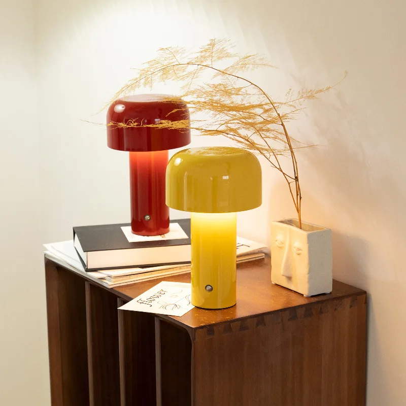 

Creative Mushroom Decorative Lamp Bedroom Atmosphere Bar Table light usb wireless charging bedside lamp home desk lamp space