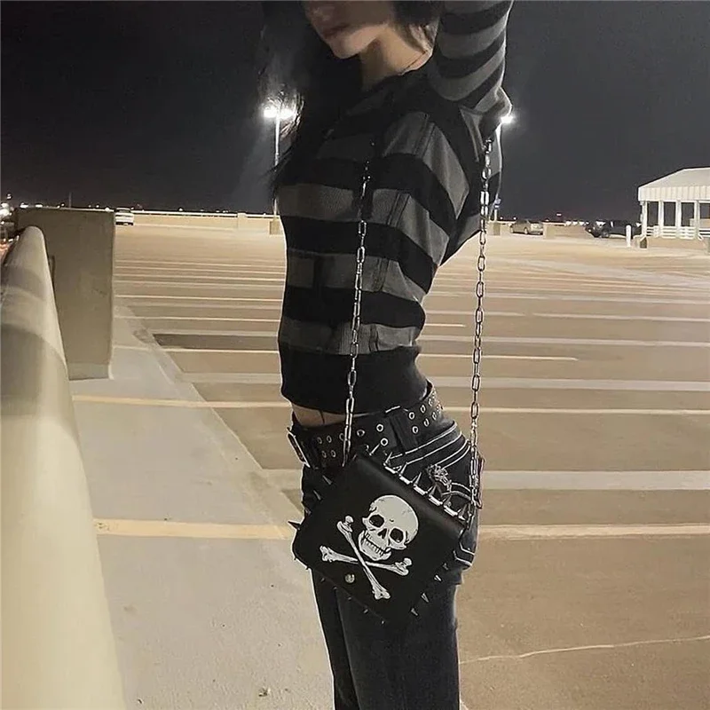 Женская Толстовка Allukasa С Карманами Готический Хип-хоп Свитшот Длинными Рукавами