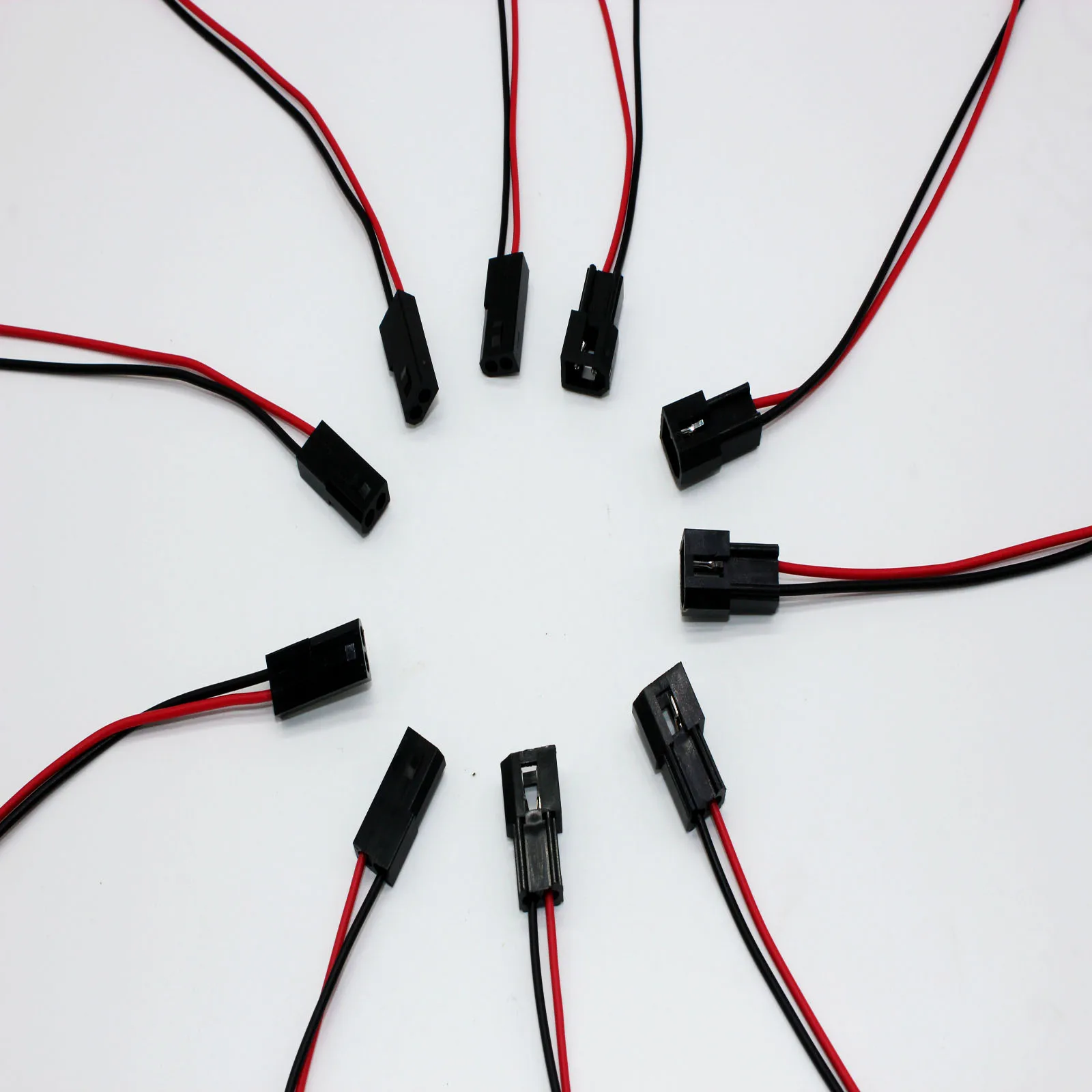 10 шт. 165 мм медный провод 2-контактный разъем JST штекер + гнездо соединительный
