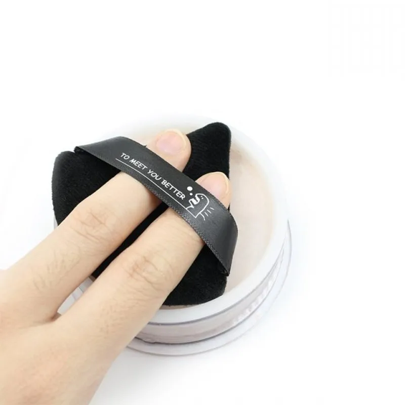 2 шт./пакет мини-Треугольная бархатная пуховка для пудры флакон губка макияжа