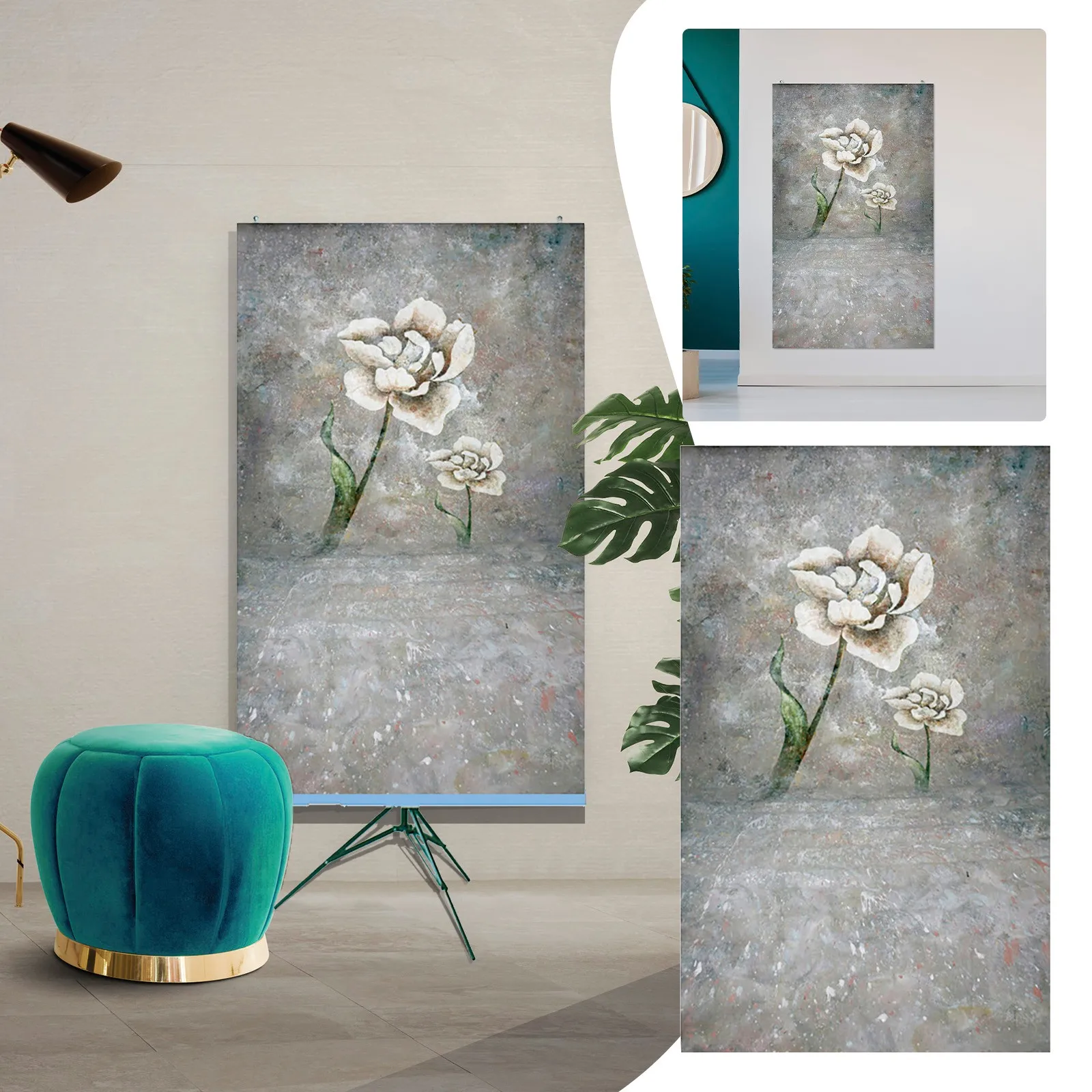 

Рождественская креативная Цветочная фотостудия новорожденный ребенок простой стиль дети 3D Фото Ткань совместимая с макраме стена фото