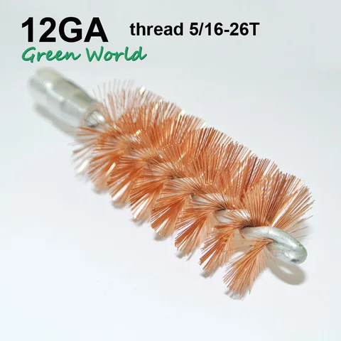 Green World 3 шт./лот .50cal-12ga Щетка для отверстия из люминофорной бронзы, щетка для чистки пистолета