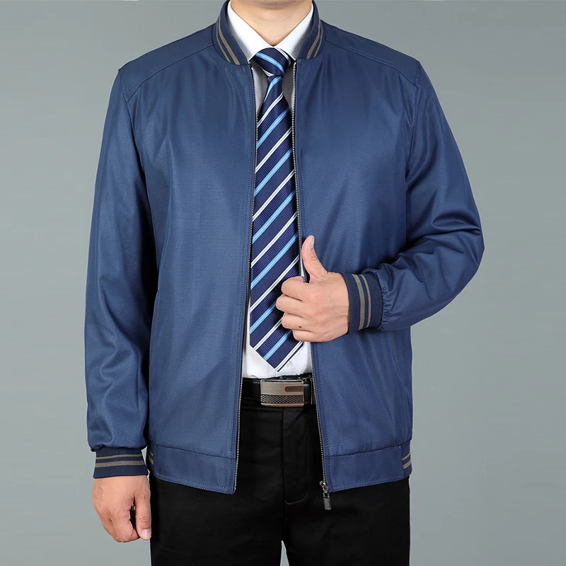 

Men Bomber Jacket Spring Fashion Jackets High Quality Man Autumn Coat Windbreaker Jacket Business Overcoat Rib Cuff Korean Style