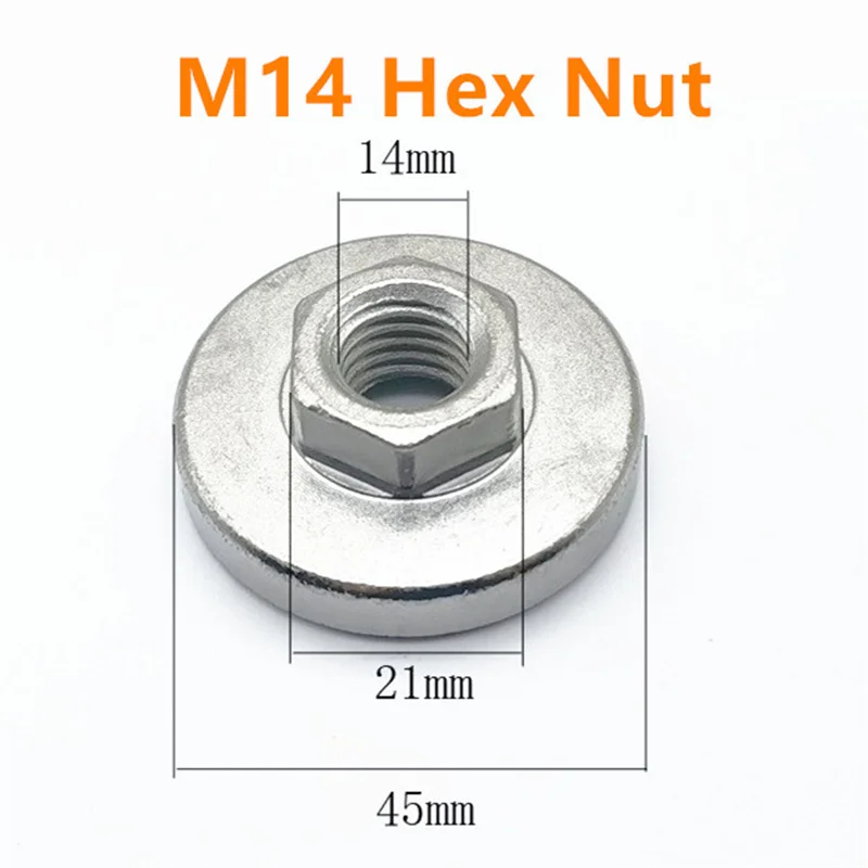 

Шестигранная фланцевая гайка для угловой шлифовальной машины M14 M10