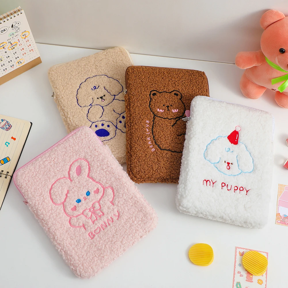 

Cute Plush Sleeve for IPad Air 1 2 3 Air 4 10.9 10.5 Universal Case for Ipad 10.2 Pro 10.5 11 2021 M1 9.7 Inch Cartoon Pouch Bag
