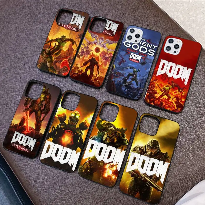 

Doom Game Phone Case for iPhone 11 12 13 Mini Pro Max 8 7 6 6S Plus X 5 SE 2020 XR XS Funda Case