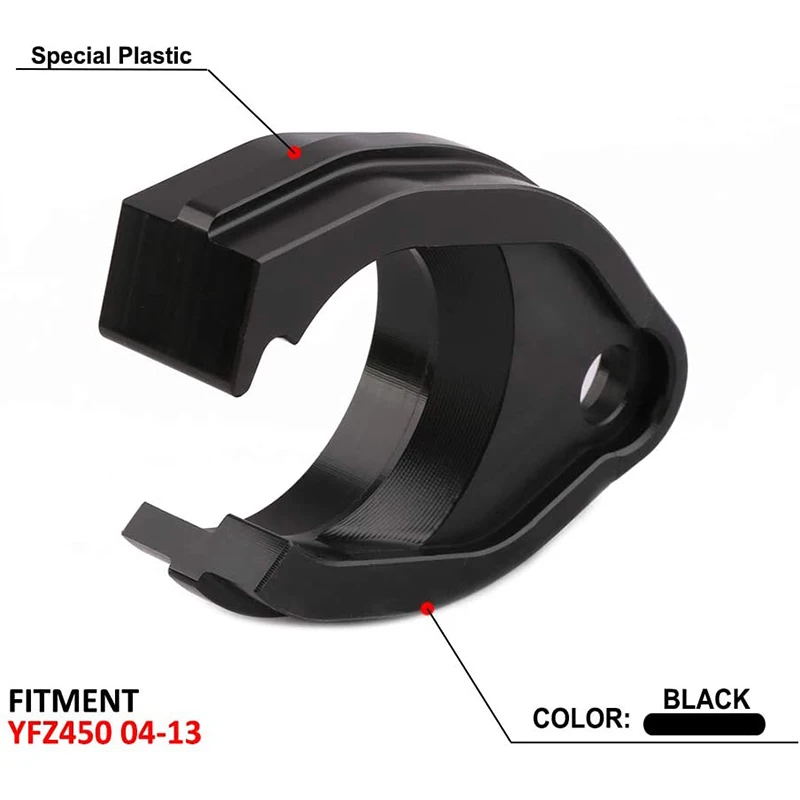 Черная пластиковая Поворотная рычаг для мотоцикла поворотный Направляющая цепи