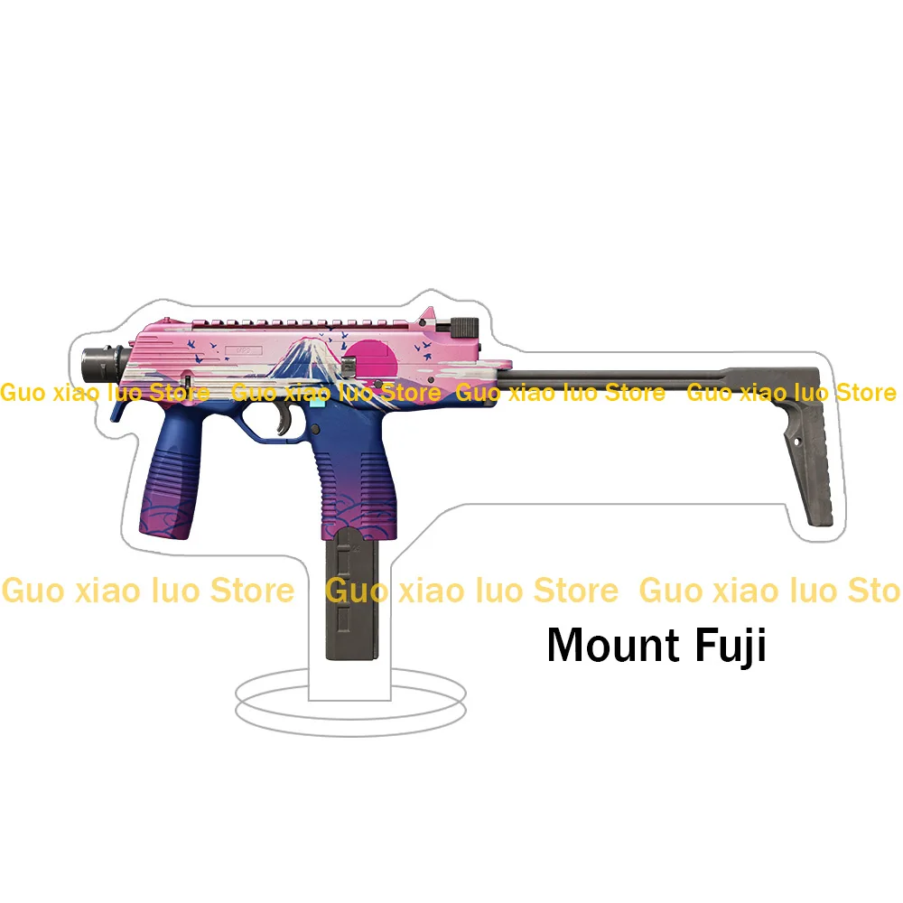 Guo Xiao Luo CS2 GO Game weapon MP9 Arctic Tri-Tone Hot Rod Starlight Protector Mount Fuji Skins acrylic stand ornament gift