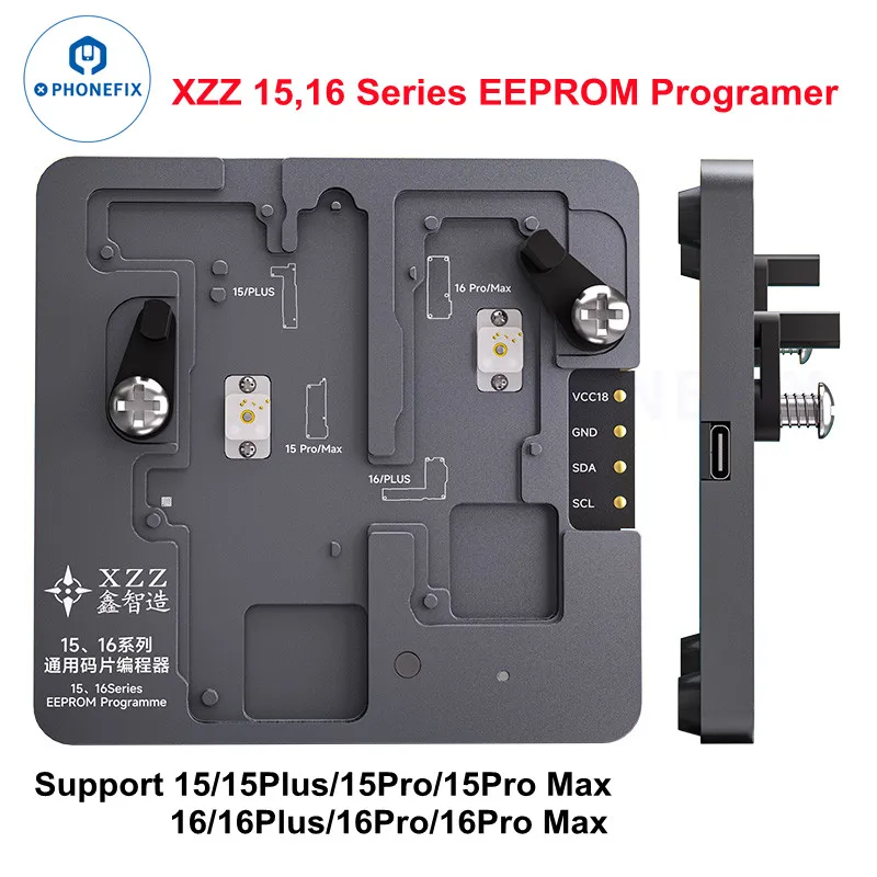 

XZZ E13/i4/i5/i6-EEPROM Программатор базовой полосы/логики для IPhone X/11/12/13/14/15/16 серии Чип чтения/запись Удаление программ