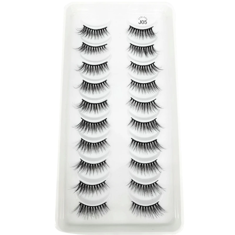 

Half Lashes Natural Look Wispy Cat-Eye Lashes Fluffy-Wispy Fake Lashes Sets