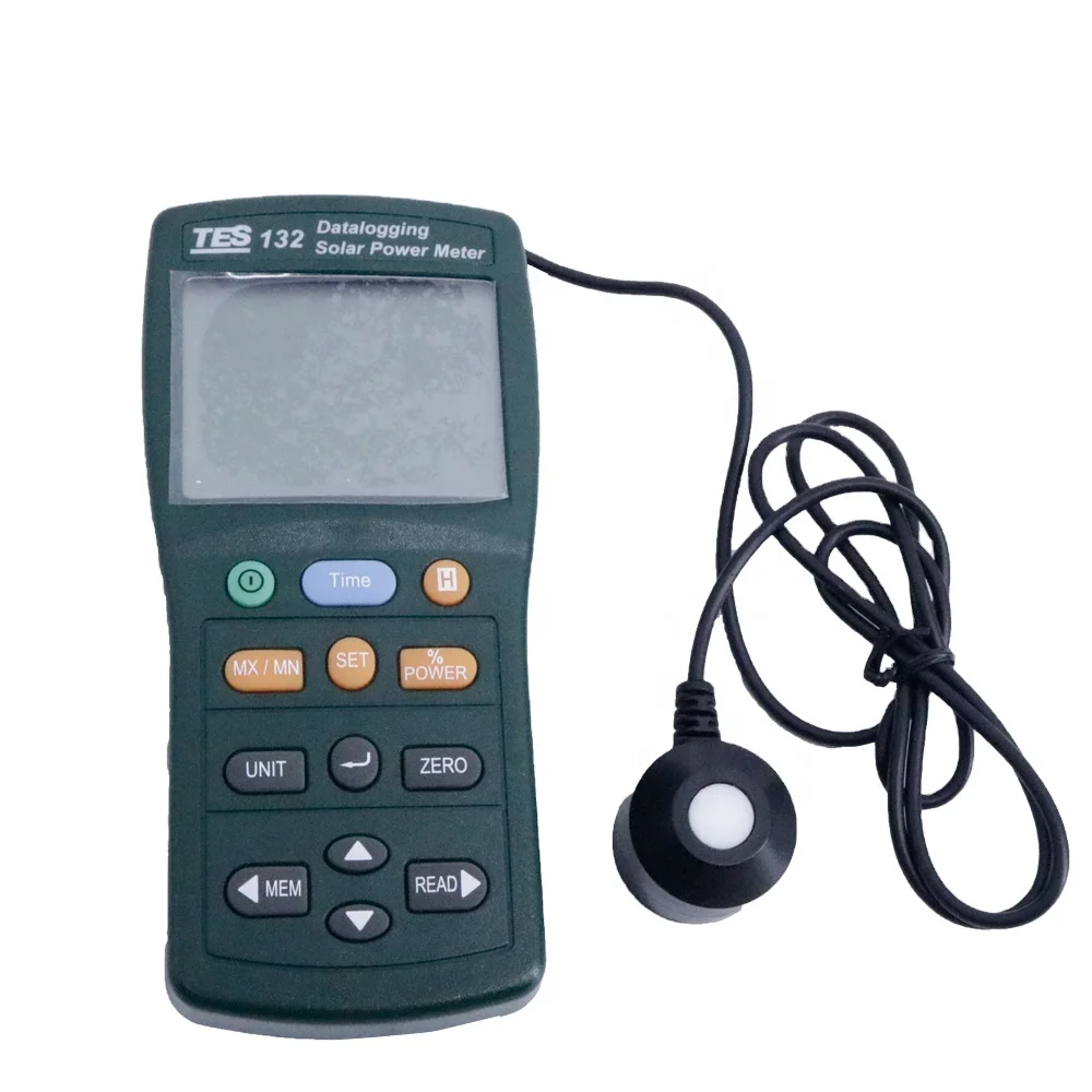 

TES-132 Solar Power Meter Wide Spectral Range for Solar Radiation Measurement Measuring Range 2000W/m2 TES 132