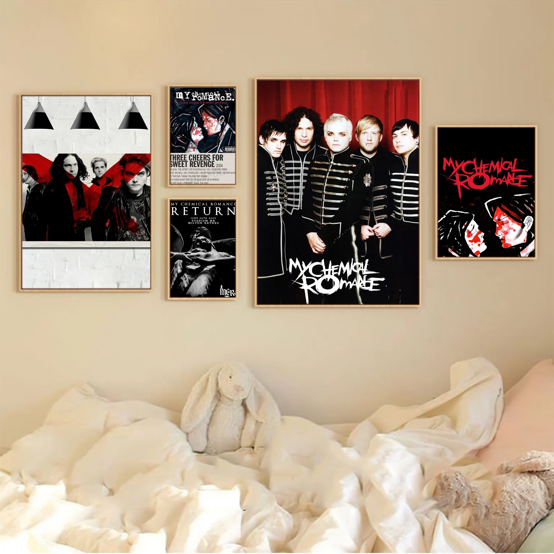 

My Chemical Romance Band Classic Anime Poster HD Quality Wall Art Retro Posters For Home Stickers Wall Painting