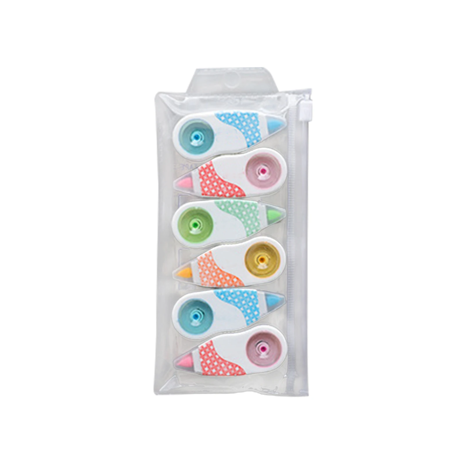 

6pcs Gift Teacher Correction Tape Instant 8m School Office White Out Student Stationery Diary Simple Mini Cute Tear Resistant
