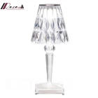 Маленький ночсветильник Katell в итальянском стиле, портативная беспроводная Настольная лампа с кристаллами и бриллиантами, с USB-зарядкой, декоративсветильник для комнаты