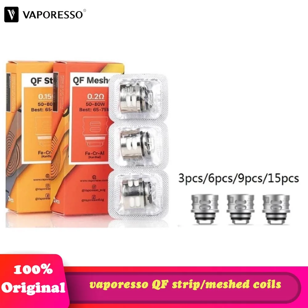 Vaporesso SKRR катушки QF полоса 0 15 Ом сетка 2 испаритель сердечник для Luxe S комплект 3/6/9/