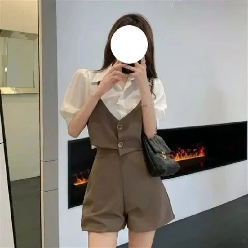 Новые женские короткие комплекты из 2 предметов с верхним и нижним рукавом