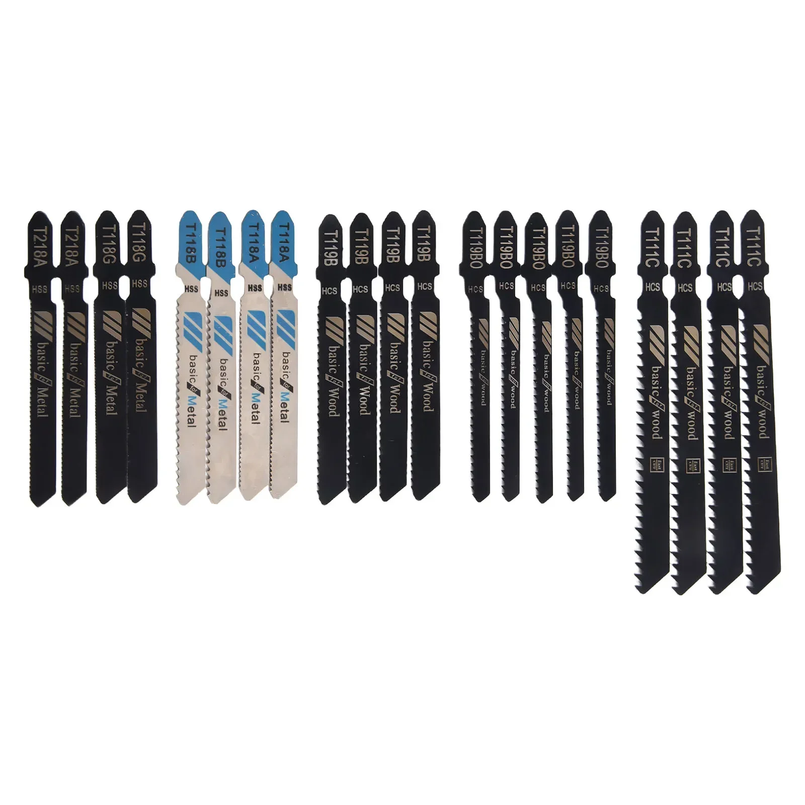 Ассорти пильных полотен T119B T119BO T218A Износостойкий набор по дереву T118A T118B T118G 20 шт.